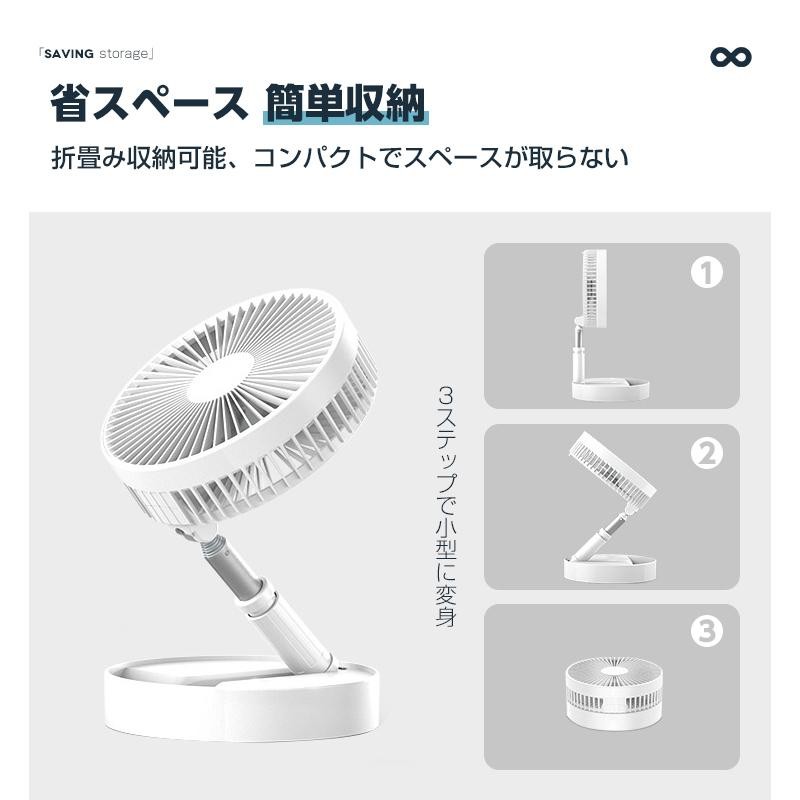 スマートファン 扇風機 小型扇風機 ミニファン 卓上 USB充電式