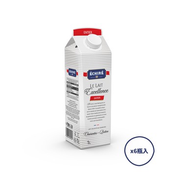 【聯馥】法國艾許ECHIRE全脂牛乳 1L X 6瓶/箱
