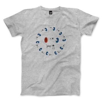 環繞在胡同裡 - 深麻灰 - 中性版T恤