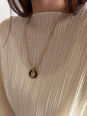 中古正品Christian Dior迪奧字母長項鏈 頸鍊 毛衣鏈