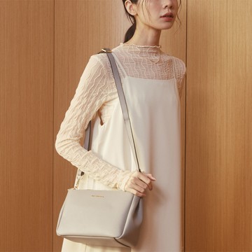 【金安德森】Alyssa 多隔層斜側包-灰色