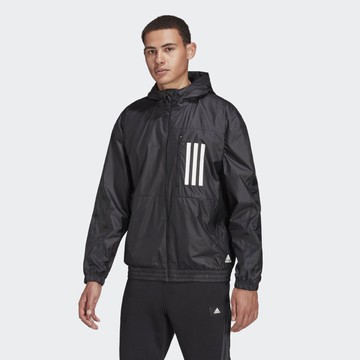 ADIDAS M W.N.D. Jkt PB 男 風衣外套 黑