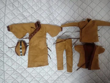 1/6古代兵人服飾 三國系列漢服 文官武將服飾 現貨包郵