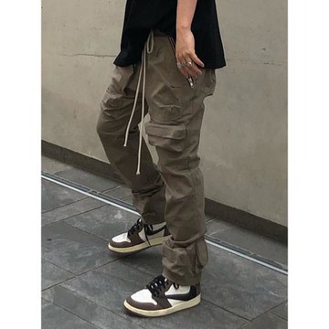 GRAILZ PROJECT VIBE小眾多口袋抽繩機能工裝戰術長褲寬松休閑褲