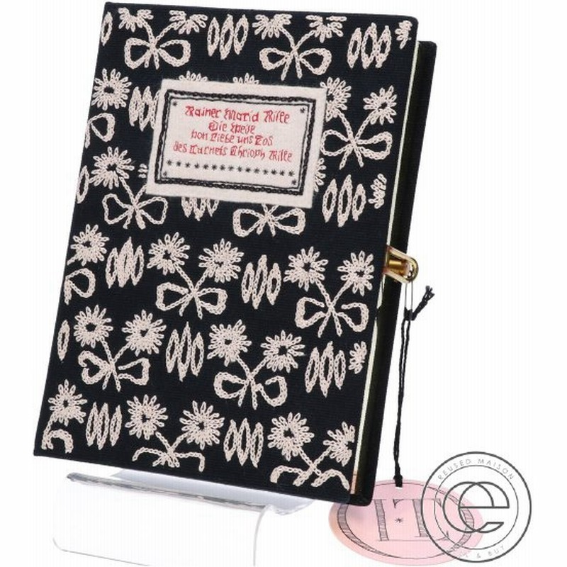 綺麗 Olympia Le Tan オリンピア ル タン Edelweiss エーデルワイス ブック型 クラッチバッグ ブラック レディース 通販 Lineポイント最大0 5 Get Lineショッピング