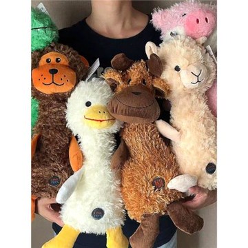 此木家 綺敏絨毛動物發聲狗狗玩具中大型犬陪伴玩具柴犬阿拉金毛