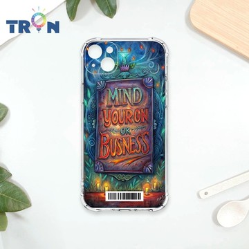 TRON IPhone 14 PLUS 少管閒事 四角防摔載具殼 軟殼 手機殼