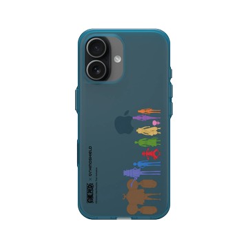 iPhone 17 Clear (相機按鈕) 夜幕藍 - 航海王 One Piece - 海賊團系列-草帽一行人 剪影