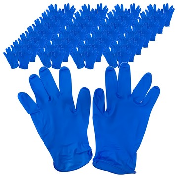 御廚靈 NBR 耐用手套 藍色 100個/盒 加厚版 食品加工 機械組裝 美容美髮  M  1盒