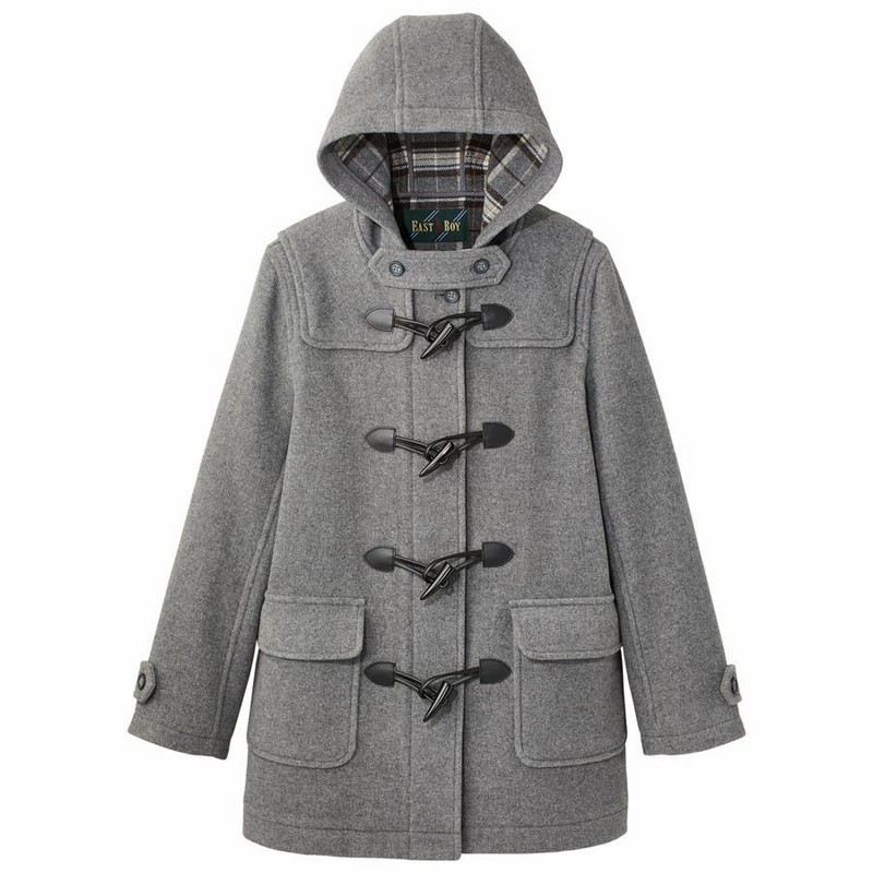 EASTBOY グレー ダッフルコート L EASTBOY グレー ダッフルコート L East Boyダッフルコート