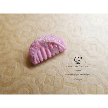 薔薇輝石-梳 2896/薔薇輝石/水晶飾品/ [晶晶工坊-love2hm]