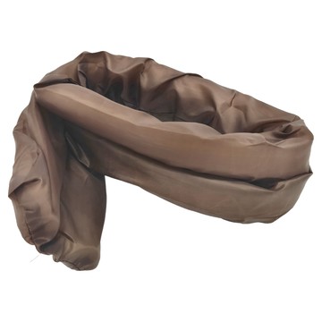 E.dot 可裁式門縫擋 咖啡色 外罩90x13.5cm 泡棉80x直徑3cm  1個