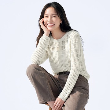 鏤空針織柔美上衣