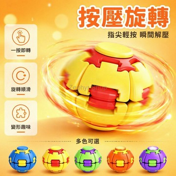 台灣出貨✨ 指尖旋轉解壓球 按壓順滑減壓球 益智拼接陀螺 辦公室隨身解悶玩具 兒童成人减压玩具