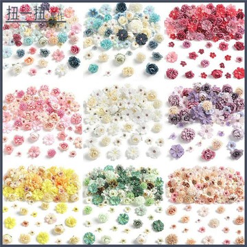 永生花🌸 【DIY樂趣】仿真花材料包 牡丹繡球diy手作配件髮飾服飾漢服裝飾婚慶拍攝道具