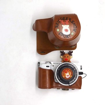 麋鹿可愛相機包適合佳能索尼A6400A6100A6000M200M50M6保護套殼 d7251