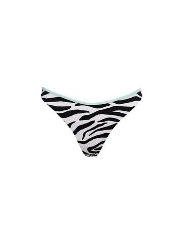 MC2 Saint Barth Woman Zebra Cheeky Swim Briefs Naomi With Piping