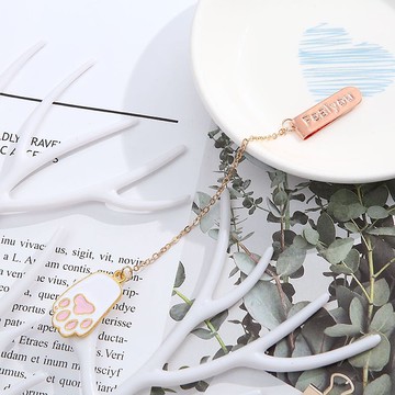 盲盒 貓掌 書籤 吊飾 可愛 肉墊 隨機 貓奴 設計 毛球 貓咪 萌