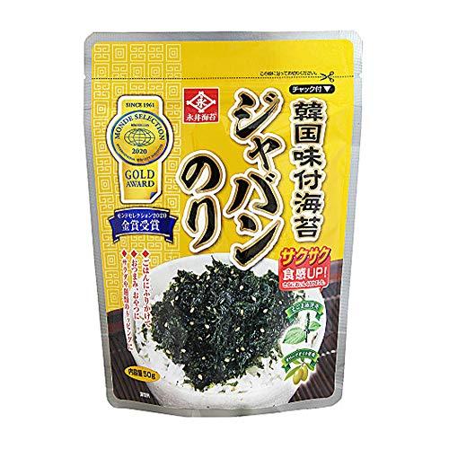 永井海苔 韓国味付ジャバンのり 50g まとめ買い(×5)