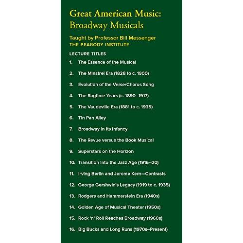 Great American Music: Broadway Musicals (Great Courses)