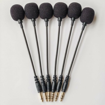 跨境迷你小話筒鵝頸軟管麥克風 錄音直播K歌降噪3.5mm電容式話筒【北歐家居生活】