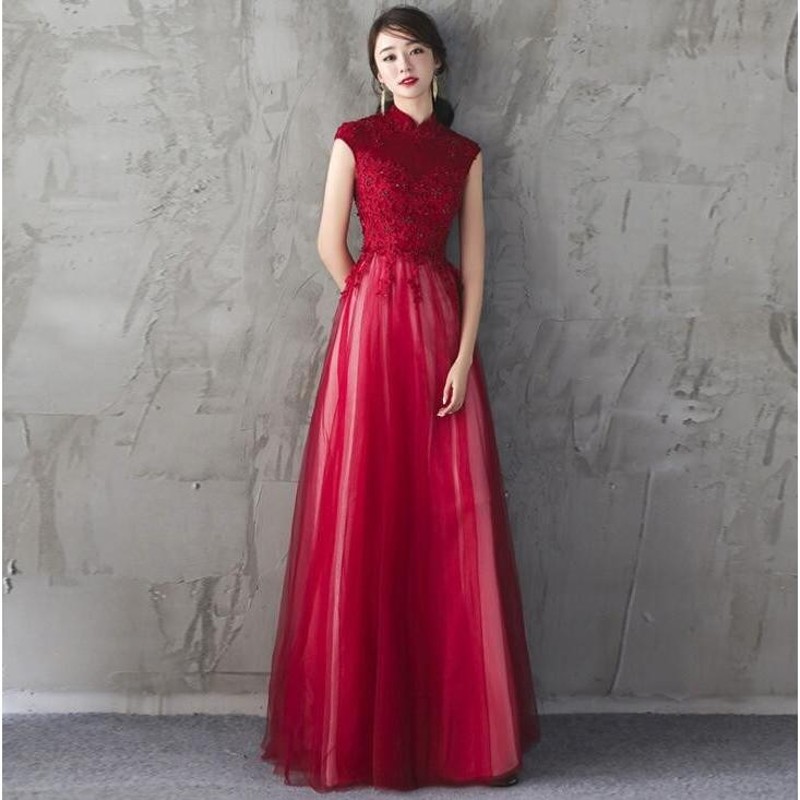 ロングドレス 演奏会パーティードレス ドレス 袖あり ロング丈 レース 結婚式ドレス ピアノ 発表会 お呼ばれ 二次会 披露宴 上品 大人 高級 黒 lf9918 ロングドレス 演奏会パーティードレス ドレス 袖あり ロング丈 レース