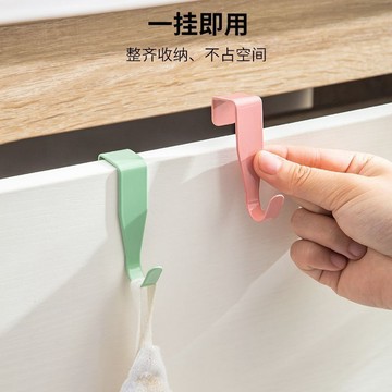 廚房門後掛鈎宿捨床衣櫃門上掛衣架辦公室抽屜隔斷護欄S型小掛鈎