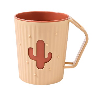 小麥購物 仙人掌漱口杯 G091 64g  撞色粉  4個