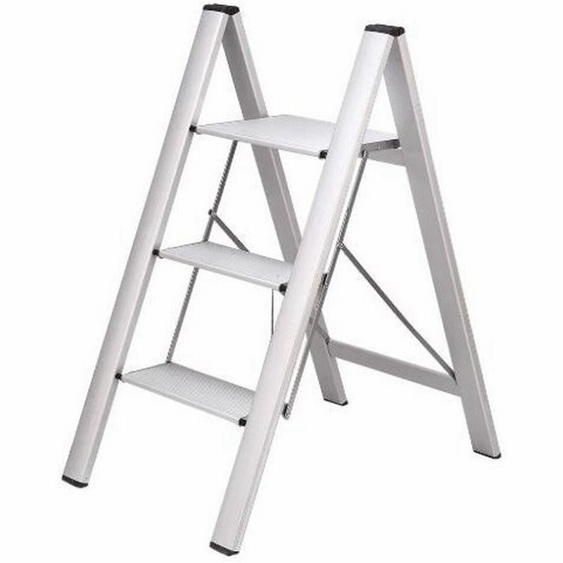 スタイリッシュ 脚立 アルミ 薄型踏み台 踏み台 折りたたみ おしゃれ 軽量 折りたたみ脚立 ステップ台 ステップラダー スタイリッシュ３段 通販 Lineポイント最大get Lineショッピング