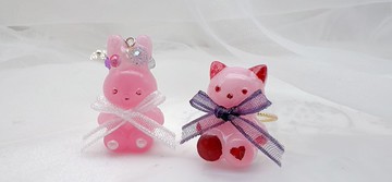 | 幸為天上星 |  日本滴膠 純銀項鍊 14K包金戒指項鍊 兔兔 貓咪