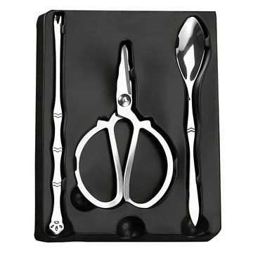 吃蟹剝殼工具3件套 17.5 x 11cm 輕鬆拆解蟹殼 享受美味蟹肉  1組  不鏽鋼