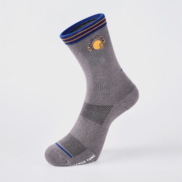 後備球員 抗菌運動中筒襪 - 灰(F)