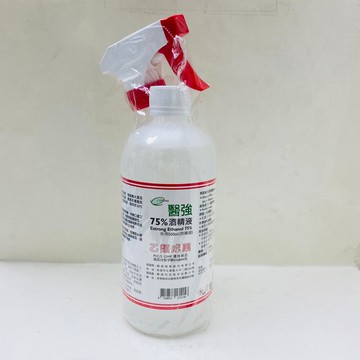 現貨_醫強 75%酒精 500毫升 (乙類成藥) 酒精液 抗菌 噴頭 001