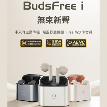 ROSESELSA弱水時砂 Budsfree i 半入耳式降噪藍牙耳機 LDAC 台灣公司貨