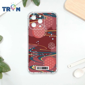 TRON IPHONE 15 PRO MAX 日系和風圓點星河系列 四角防摔載具殼 軟殼 手機殼
