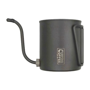 Driver CAMPING COFFEE 戶外手沖壺 CP-CTP395 SUS304 食品級不銹鋼 600ml 可直火加熱  墨黑色  1個