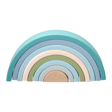 奇哥 CB矽膠疊疊樂玩具 8件組  彩虹  1組