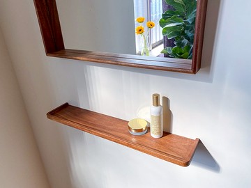 木島BOKTO || 相思木/ 栓木 || 簡約凹槽 層架 層板 木板 壁掛