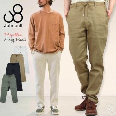 ジョンブル メンズ Johnbull プリペライージーパンツ カラーパンツ テーパードパンツ 涼しい 夏パンツ コットンリネン 綿麻 ウエストゴム仕様 通販 Lineポイント最大get Lineショッピング
