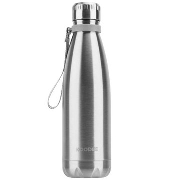 koodee簡約便攜雙層不銹鋼保溫杯可樂瓶創意個性潮流學生運動水瓶