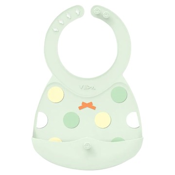 VIIDA JOY系列 便攜式矽膠圍兜  汽水綠  1件  1個