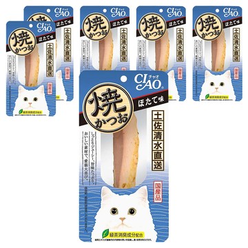 INABA CIAO 啾嚕 鰹魚燒魚柳條  干貝風味  25g  6包