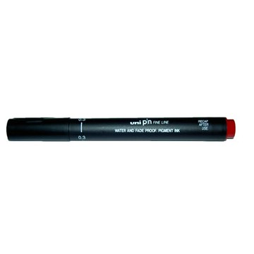 【文具通】三菱pin200 0.3代針筆 紅 A1140110【APP滿額下單4%點數(單一帳號最高1500點)】5/31止