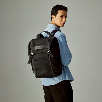 【BRAUN BUFFEL 德國小金牛】台灣總代理 瑞瑟 後背包-黑色/BF583-73-BK