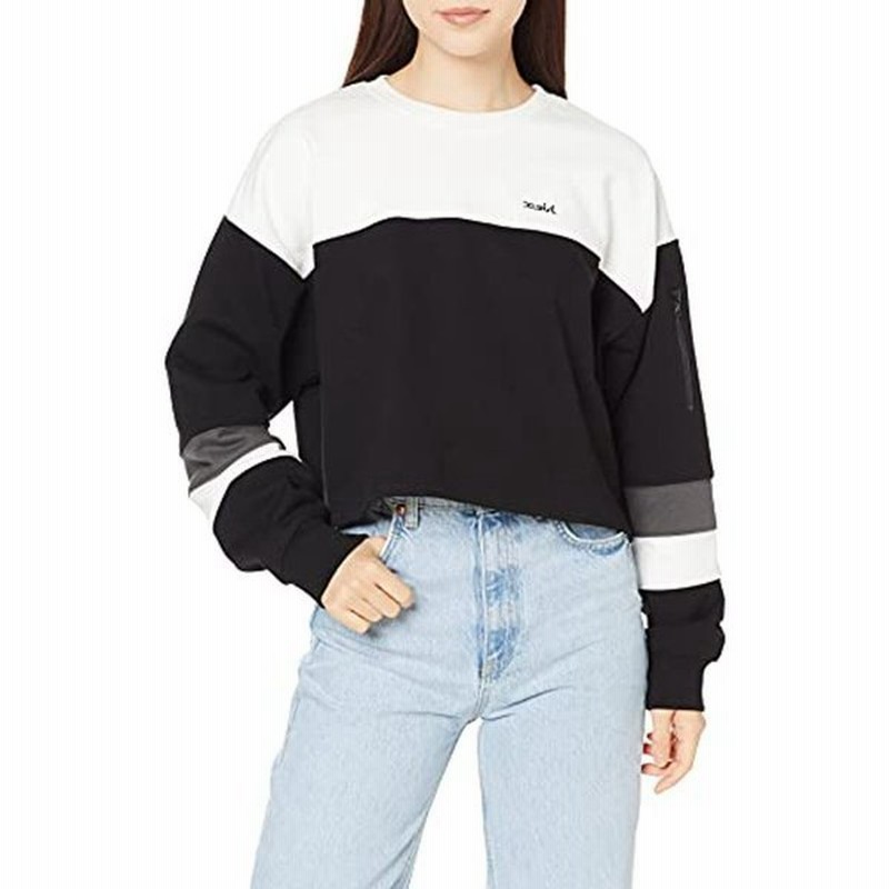 X Girl エックスガール トレーナー Cropped Sweat Top レディース ブラック 通販 Lineポイント最大get Lineショッピング