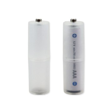 4號轉3號電池轉換套筒 底部帶金屬片 適用 四號電池轉三號電池轉接套筒電池盒 電池轉換筒