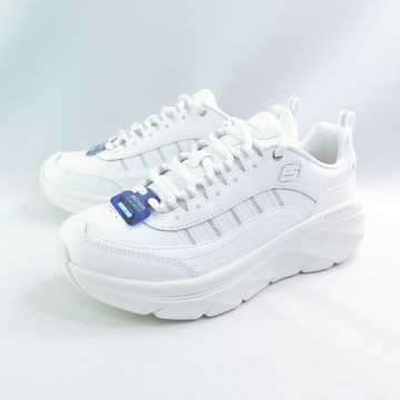 Skechers 150106WSL 女款休閒鞋 D Lux Walker 2.0 白/銀【iSport愛運動】