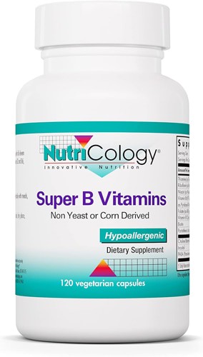 NutriCology Super B Vitamin Complex 120 Capsules