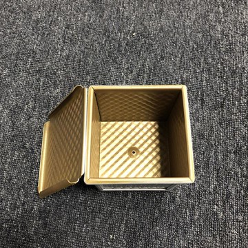 新麥吐司盒不黏帶蓋正方形低糖面包烘焙模具水立方波紋不沾生土司 雙11全館免運