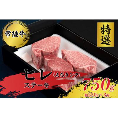 ふるさと納税 常総市 ヒレステーキ250g×3枚